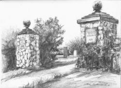 Thank you! Anne Sutherland for the beautiful skectch that graces part of the cover & frontispiece of PHC's book Tuck't In: A Walking Tour of Historic Prospect Hill Cemtery Nantucket, Massachusetts